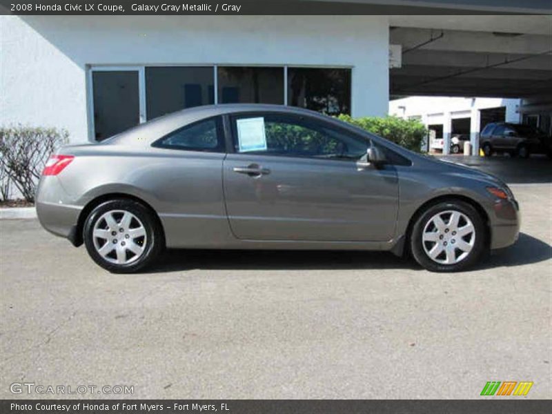 Galaxy Gray Metallic / Gray 2008 Honda Civic LX Coupe
