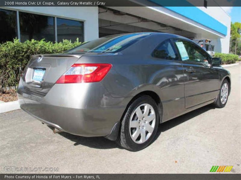 Galaxy Gray Metallic / Gray 2008 Honda Civic LX Coupe