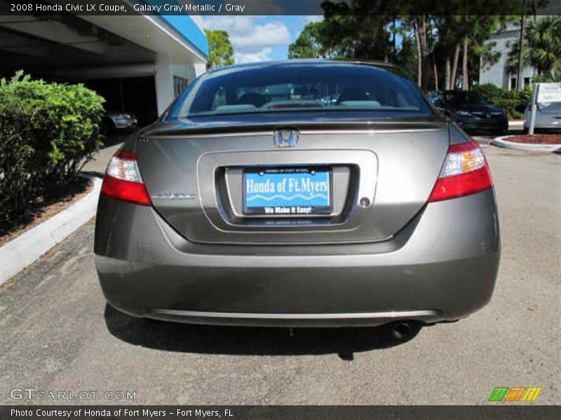 Galaxy Gray Metallic / Gray 2008 Honda Civic LX Coupe