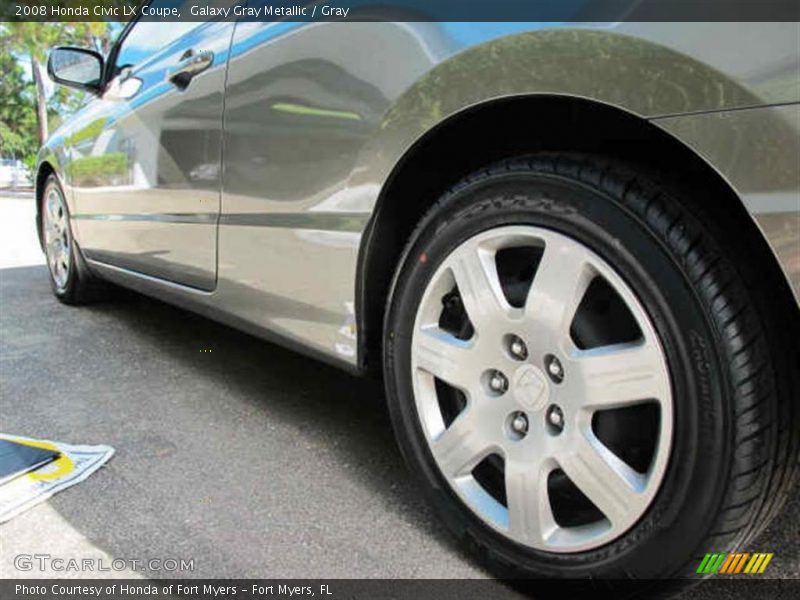 Galaxy Gray Metallic / Gray 2008 Honda Civic LX Coupe