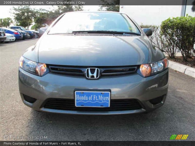 Galaxy Gray Metallic / Gray 2008 Honda Civic LX Coupe