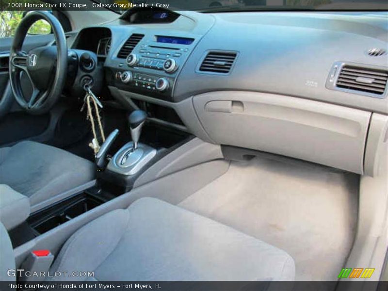 Galaxy Gray Metallic / Gray 2008 Honda Civic LX Coupe