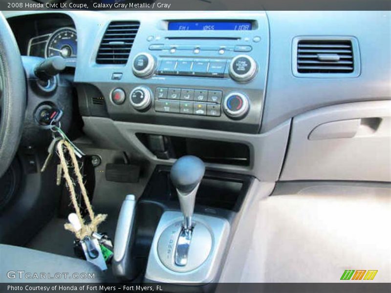 Galaxy Gray Metallic / Gray 2008 Honda Civic LX Coupe