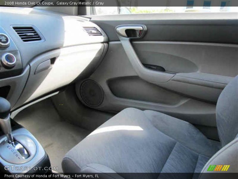 Galaxy Gray Metallic / Gray 2008 Honda Civic LX Coupe
