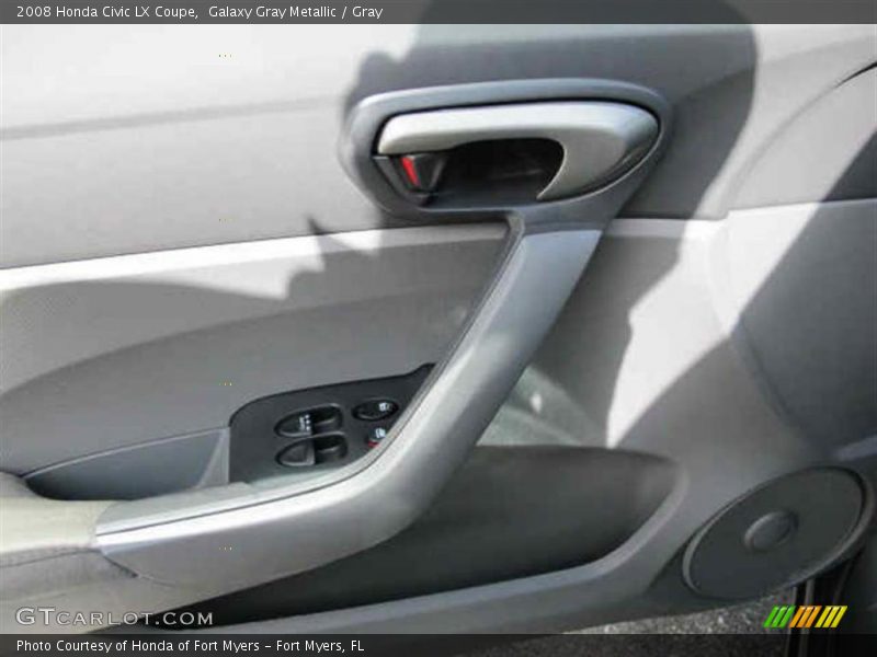 Galaxy Gray Metallic / Gray 2008 Honda Civic LX Coupe