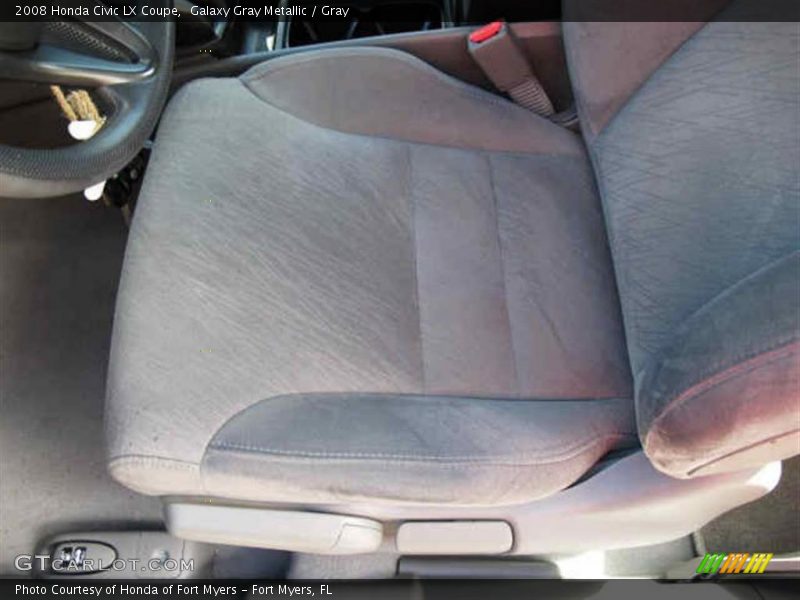 Galaxy Gray Metallic / Gray 2008 Honda Civic LX Coupe
