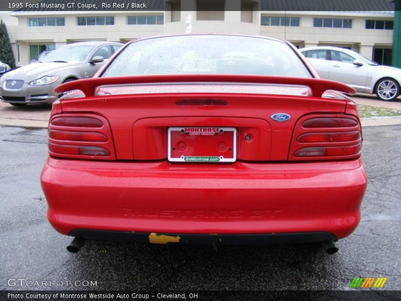 Rio Red / Black 1995 Ford Mustang GT Coupe