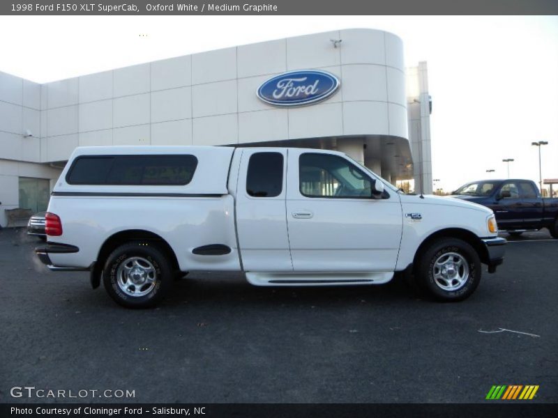 Oxford White / Medium Graphite 1998 Ford F150 XLT SuperCab