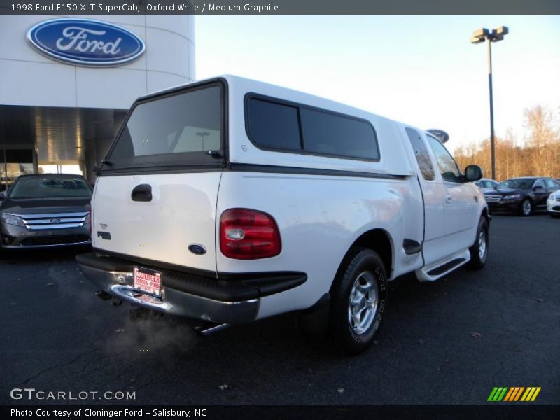 Oxford White / Medium Graphite 1998 Ford F150 XLT SuperCab