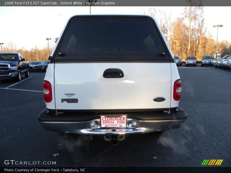 Oxford White / Medium Graphite 1998 Ford F150 XLT SuperCab
