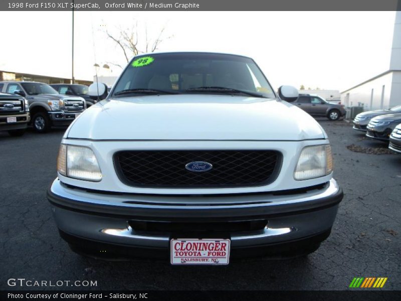 Oxford White / Medium Graphite 1998 Ford F150 XLT SuperCab