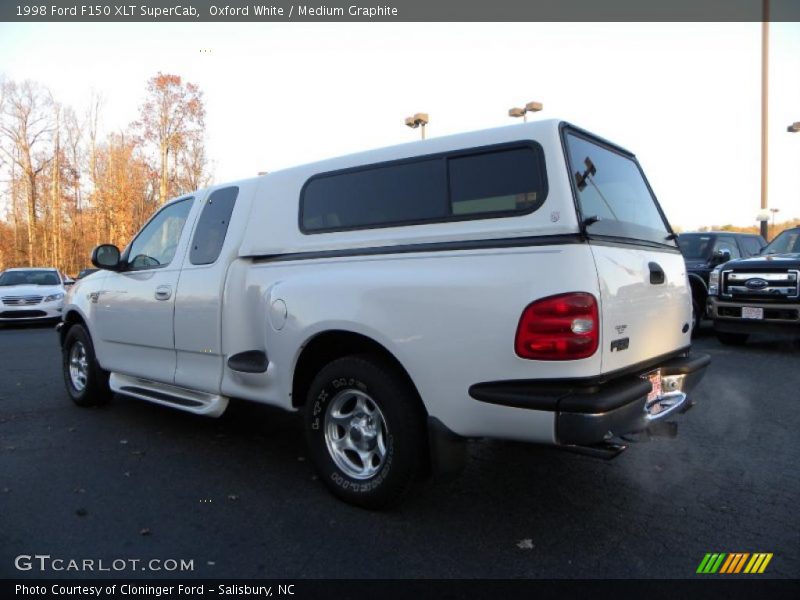 Oxford White / Medium Graphite 1998 Ford F150 XLT SuperCab