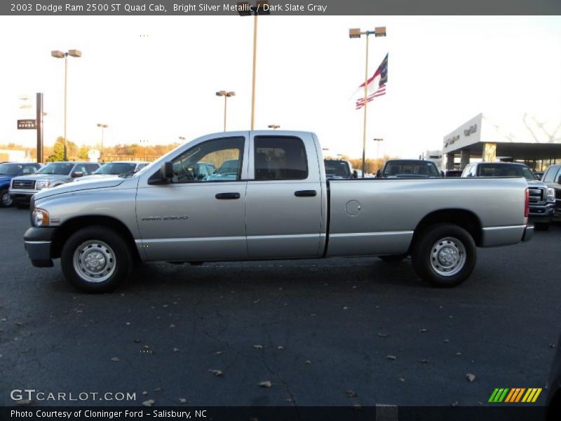 Bright Silver Metallic / Dark Slate Gray 2003 Dodge Ram 2500 ST Quad Cab