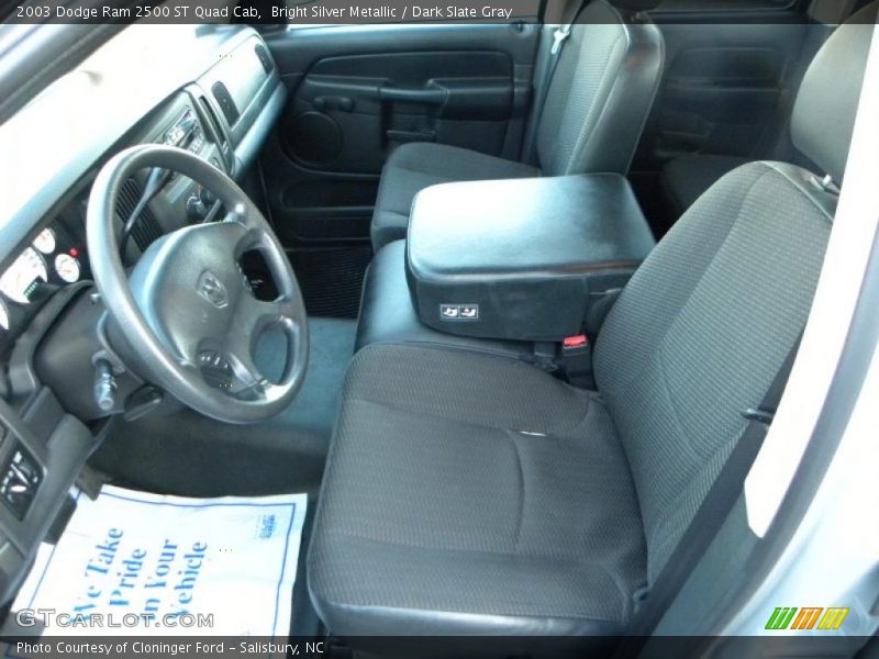 Bright Silver Metallic / Dark Slate Gray 2003 Dodge Ram 2500 ST Quad Cab