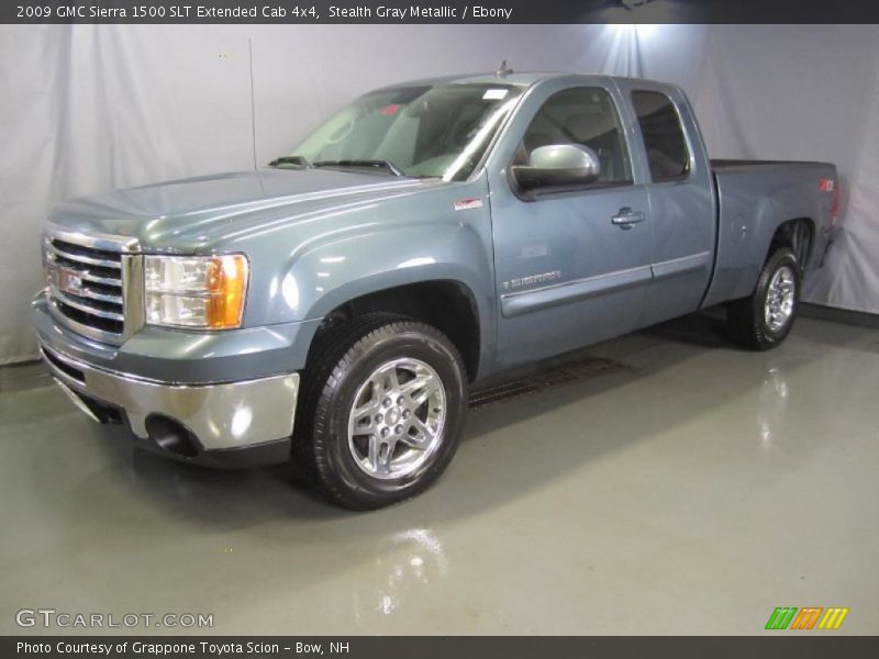 Stealth Gray Metallic / Ebony 2009 GMC Sierra 1500 SLT Extended Cab 4x4