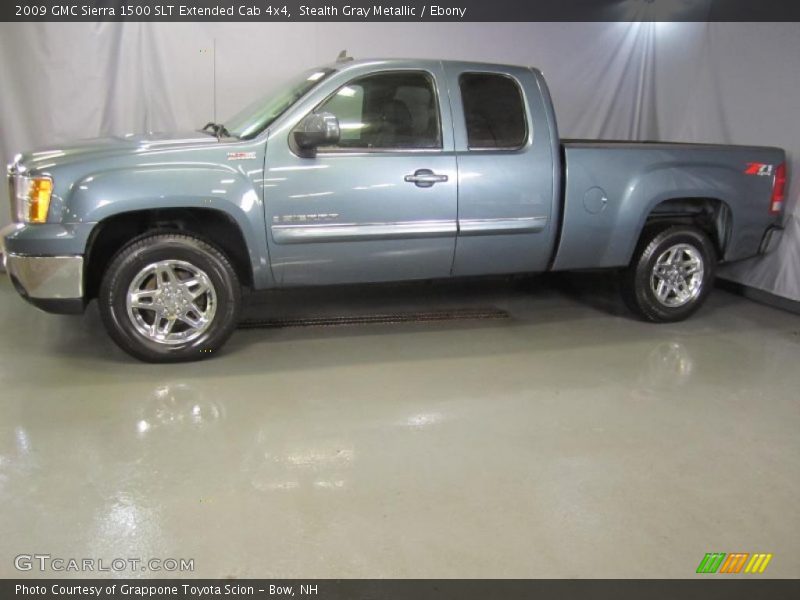 Stealth Gray Metallic / Ebony 2009 GMC Sierra 1500 SLT Extended Cab 4x4