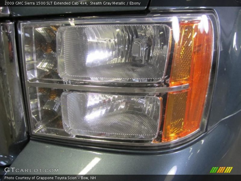Stealth Gray Metallic / Ebony 2009 GMC Sierra 1500 SLT Extended Cab 4x4