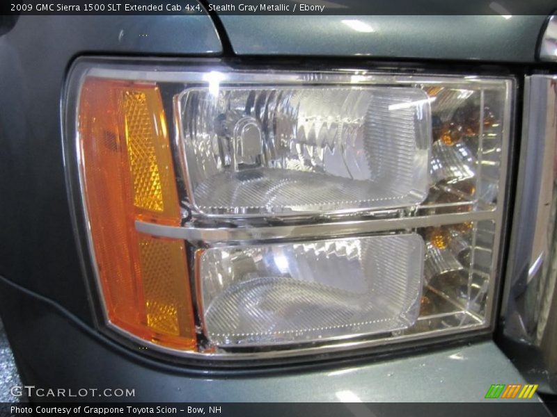 Stealth Gray Metallic / Ebony 2009 GMC Sierra 1500 SLT Extended Cab 4x4