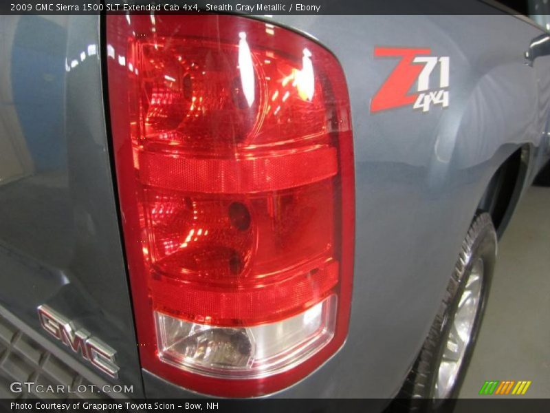 Stealth Gray Metallic / Ebony 2009 GMC Sierra 1500 SLT Extended Cab 4x4