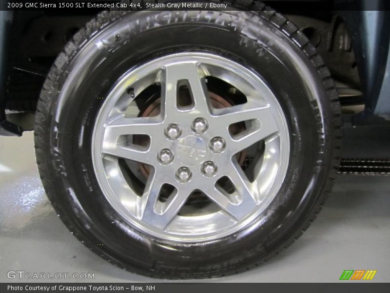 Stealth Gray Metallic / Ebony 2009 GMC Sierra 1500 SLT Extended Cab 4x4