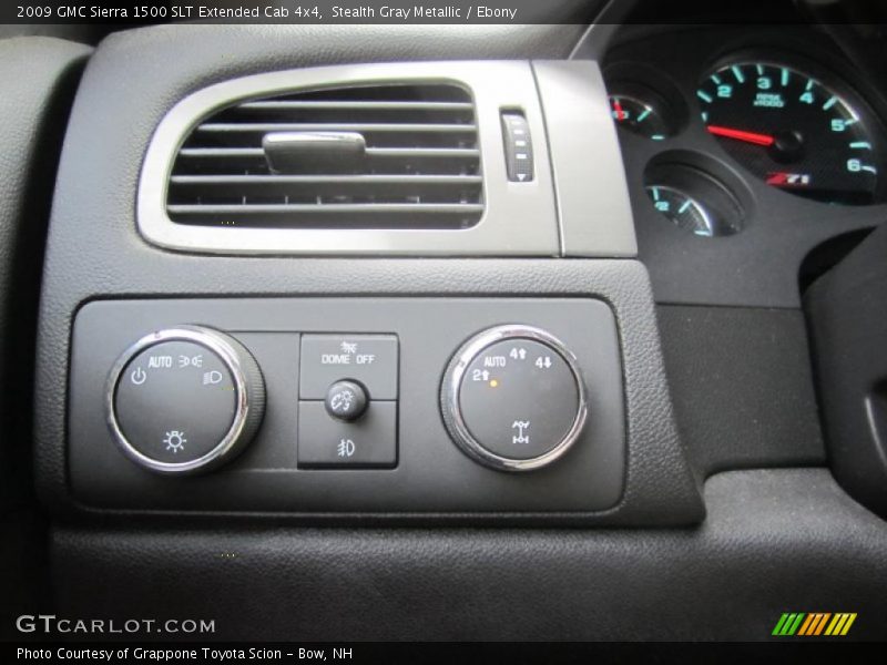 Stealth Gray Metallic / Ebony 2009 GMC Sierra 1500 SLT Extended Cab 4x4