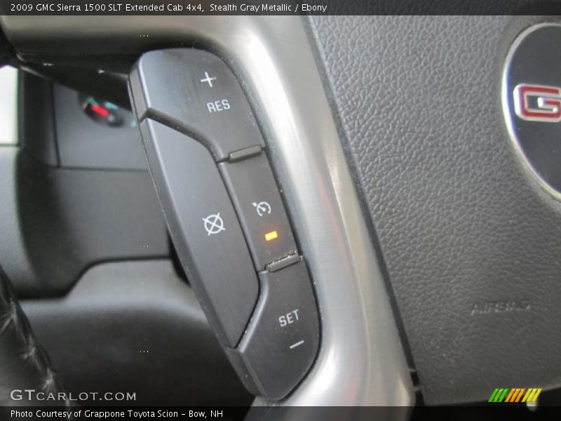 Stealth Gray Metallic / Ebony 2009 GMC Sierra 1500 SLT Extended Cab 4x4