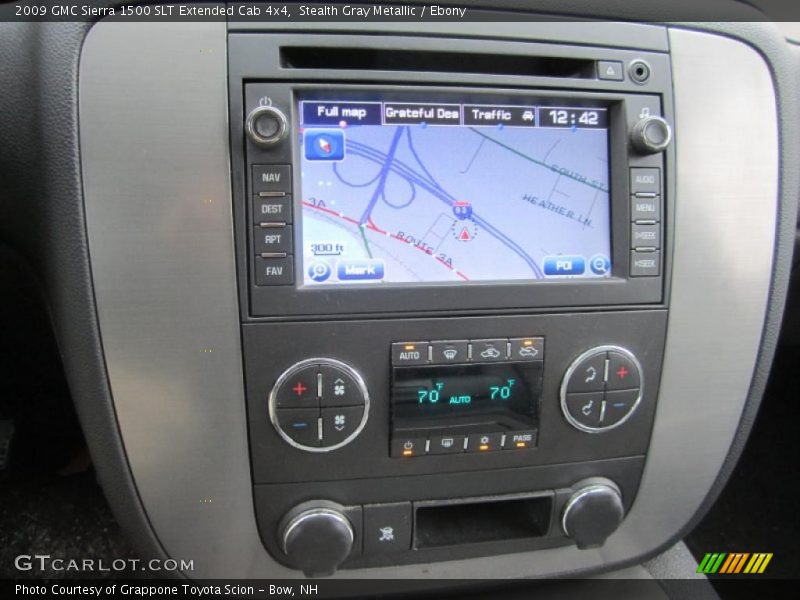 Stealth Gray Metallic / Ebony 2009 GMC Sierra 1500 SLT Extended Cab 4x4