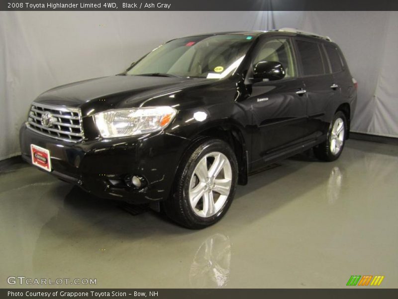 Black / Ash Gray 2008 Toyota Highlander Limited 4WD