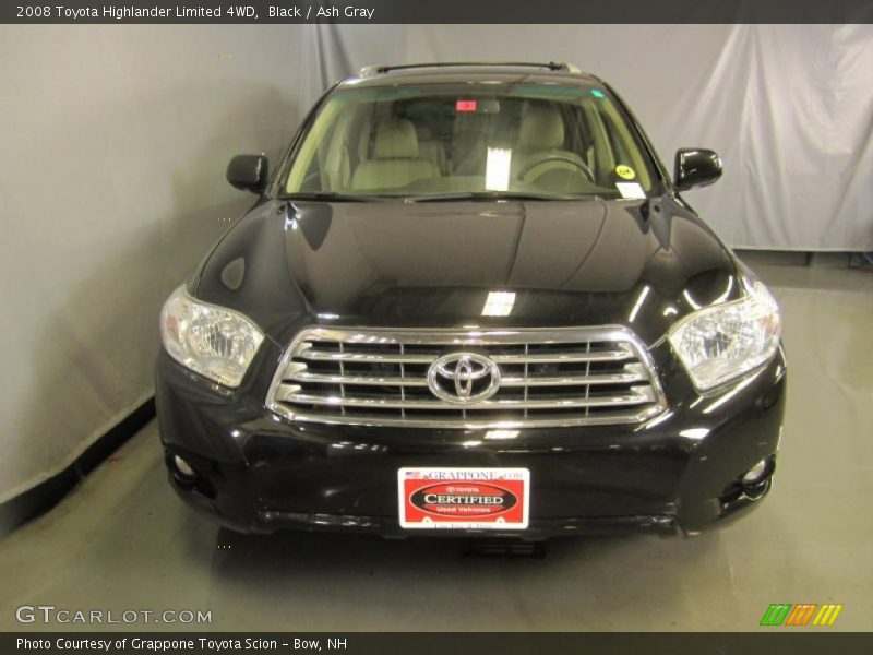 Black / Ash Gray 2008 Toyota Highlander Limited 4WD