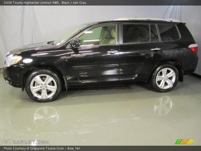 Black / Ash Gray 2008 Toyota Highlander Limited 4WD