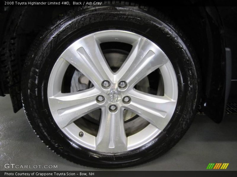 Black / Ash Gray 2008 Toyota Highlander Limited 4WD