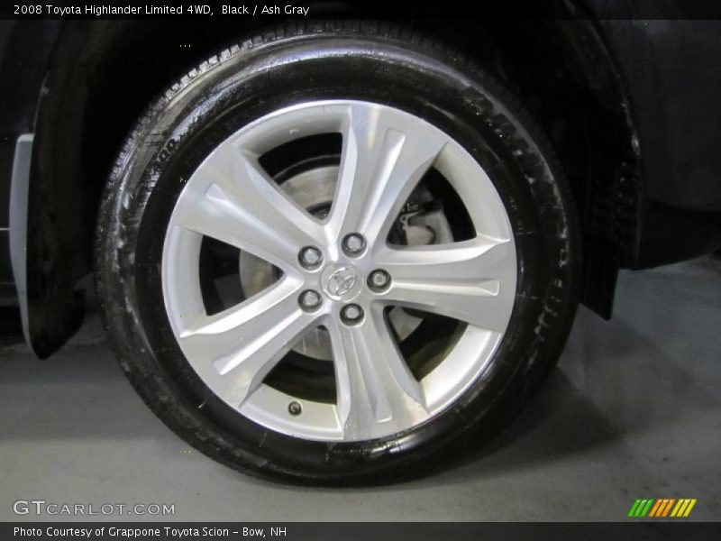Black / Ash Gray 2008 Toyota Highlander Limited 4WD