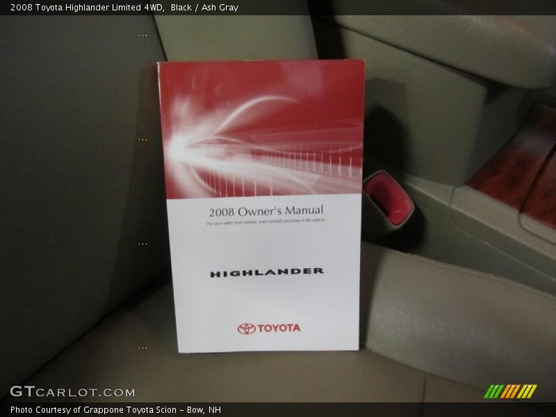 Black / Ash Gray 2008 Toyota Highlander Limited 4WD