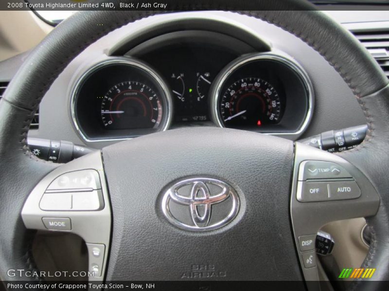Black / Ash Gray 2008 Toyota Highlander Limited 4WD
