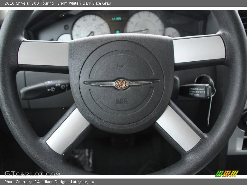 Bright White / Dark Slate Gray 2010 Chrysler 300 Touring