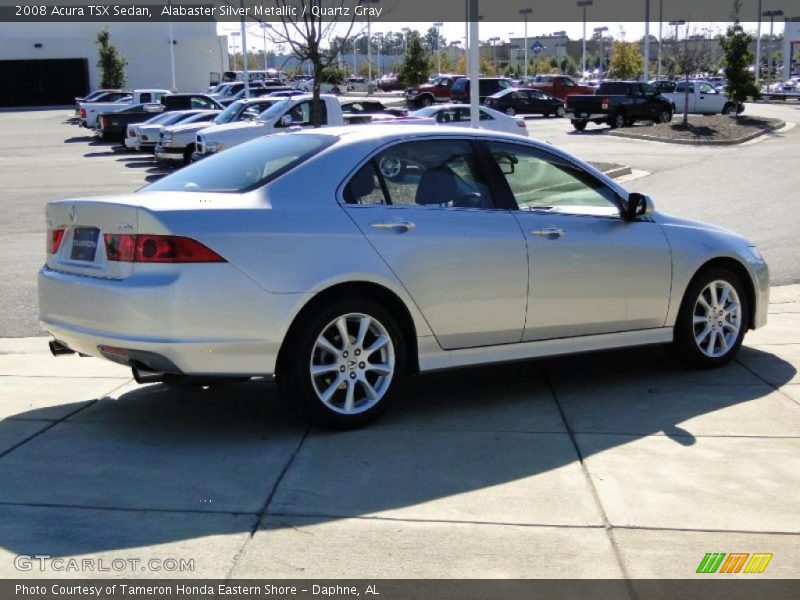 Alabaster Silver Metallic / Quartz Gray 2008 Acura TSX Sedan