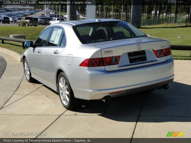 Alabaster Silver Metallic / Quartz Gray 2008 Acura TSX Sedan
