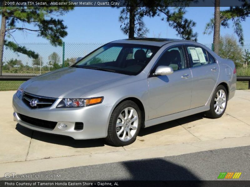 Alabaster Silver Metallic / Quartz Gray 2008 Acura TSX Sedan