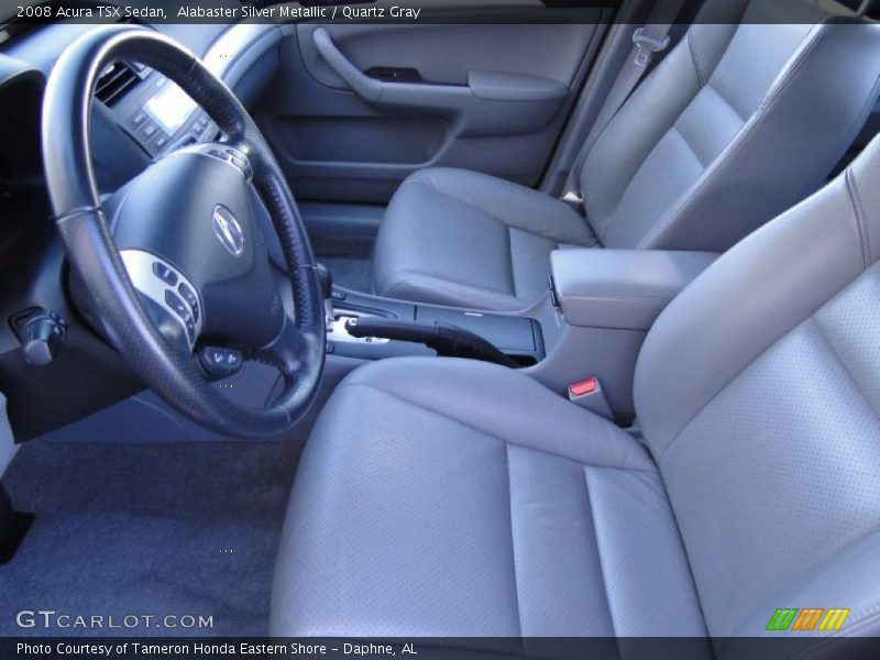 Alabaster Silver Metallic / Quartz Gray 2008 Acura TSX Sedan