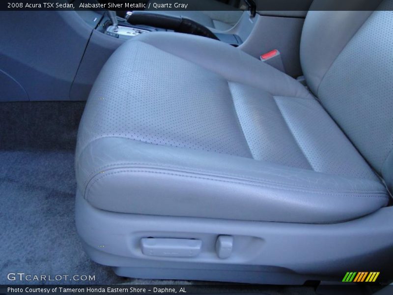 Alabaster Silver Metallic / Quartz Gray 2008 Acura TSX Sedan