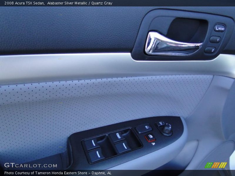Alabaster Silver Metallic / Quartz Gray 2008 Acura TSX Sedan
