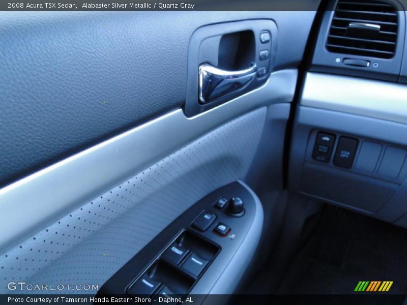 Alabaster Silver Metallic / Quartz Gray 2008 Acura TSX Sedan