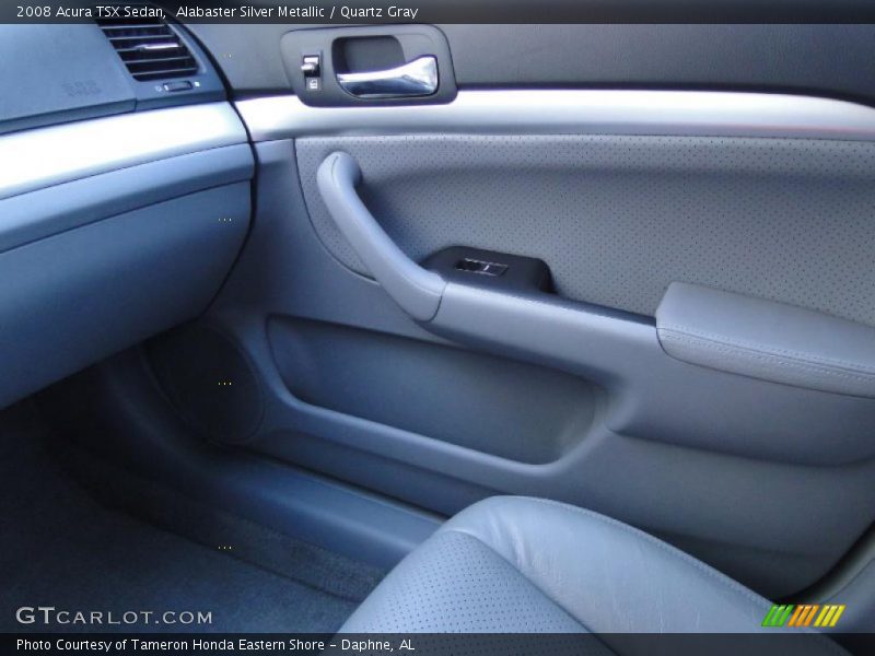 Alabaster Silver Metallic / Quartz Gray 2008 Acura TSX Sedan
