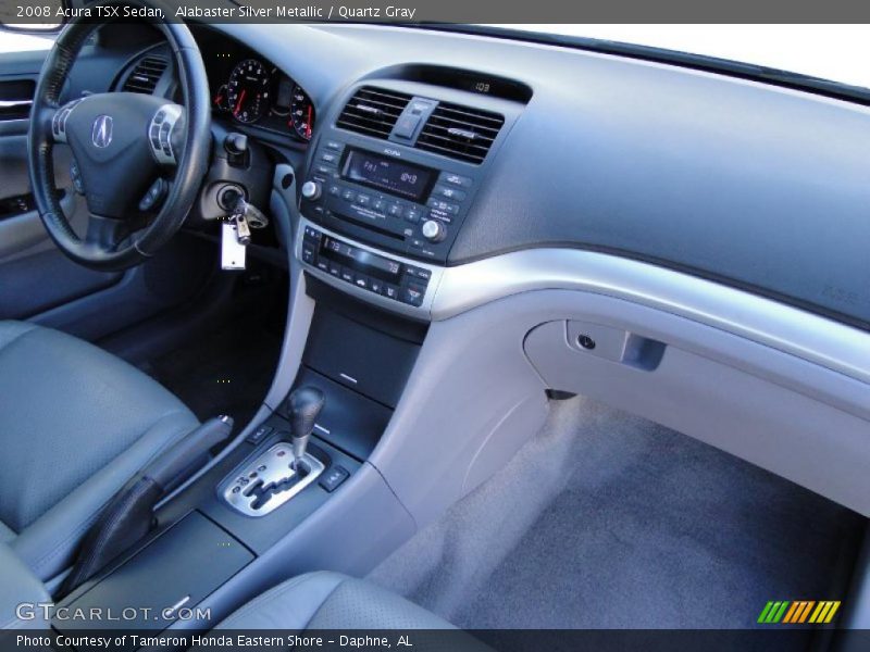 Alabaster Silver Metallic / Quartz Gray 2008 Acura TSX Sedan