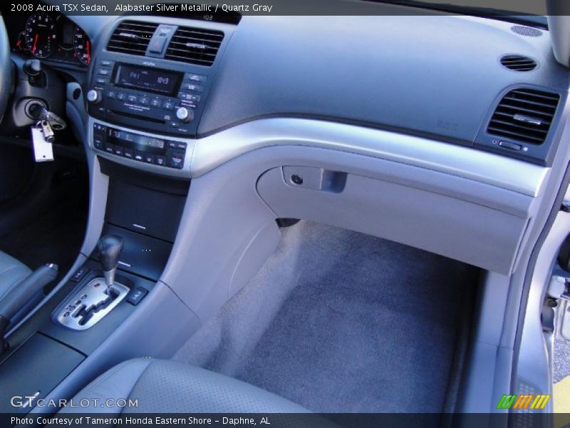 Alabaster Silver Metallic / Quartz Gray 2008 Acura TSX Sedan