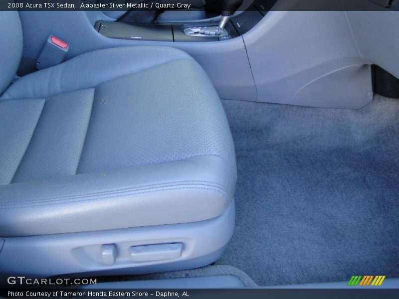 Alabaster Silver Metallic / Quartz Gray 2008 Acura TSX Sedan