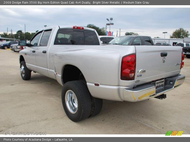  2009 Ram 3500 Big Horn Edition Quad Cab 4x4 Dually Bright Silver Metallic