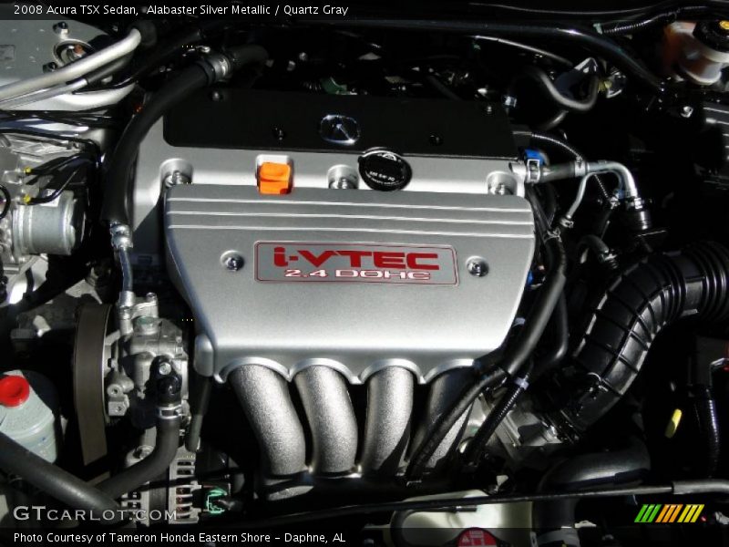 Alabaster Silver Metallic / Quartz Gray 2008 Acura TSX Sedan