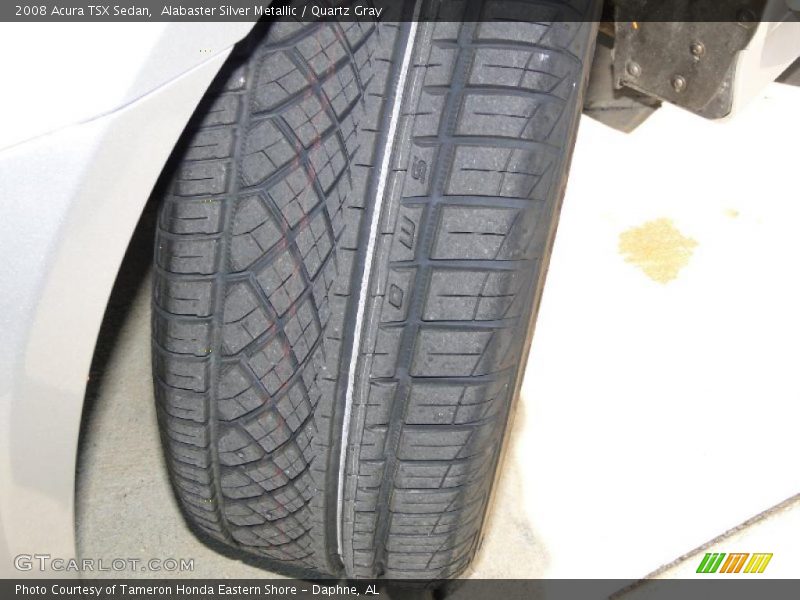 Alabaster Silver Metallic / Quartz Gray 2008 Acura TSX Sedan