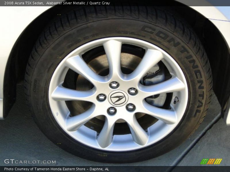 Alabaster Silver Metallic / Quartz Gray 2008 Acura TSX Sedan
